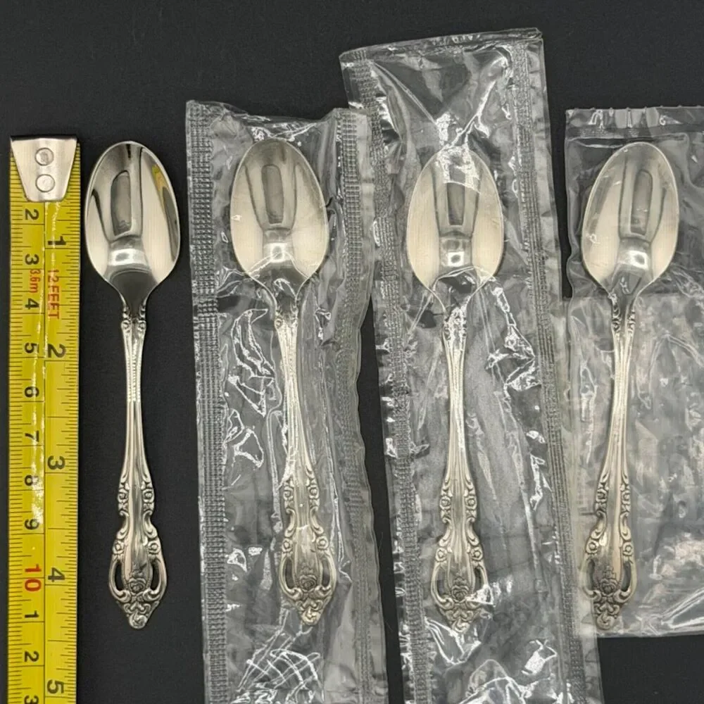 NEW Oneida Brahms Demitasse Spoons 4 1/4